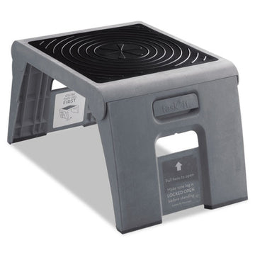 Cramer® Folding Step Stool, 1-step, 300 Lb Capacity, 14w X 11.25d X 9.75h, Slate freeshipping - TVN Wholesale